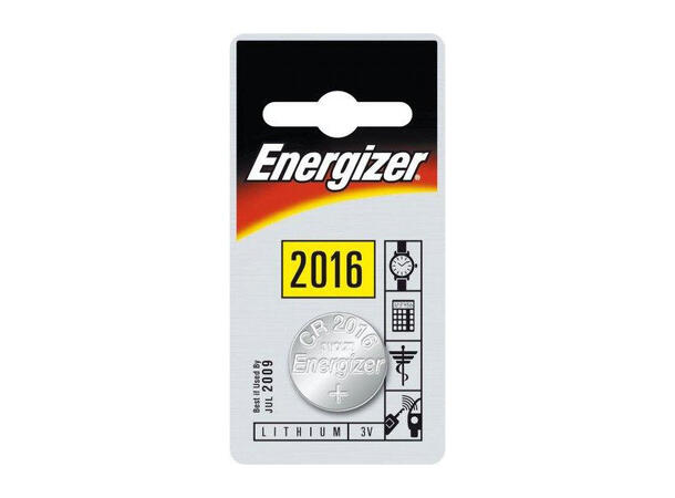 Energizer Batteri Lithium CR2016 Energizer 3V spesialbatteri